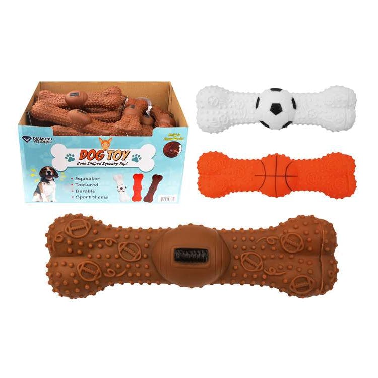 Squeaky Sport Dog Toys - Assorted 3