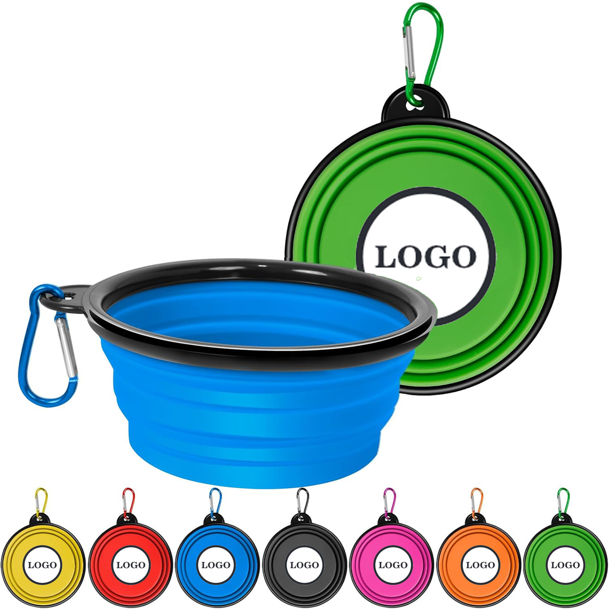 TPE Collapsible Pet Bowl With Carabiner 5