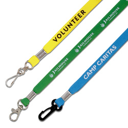 1/2" Eco-Friendly Flat Polyester Lanyard