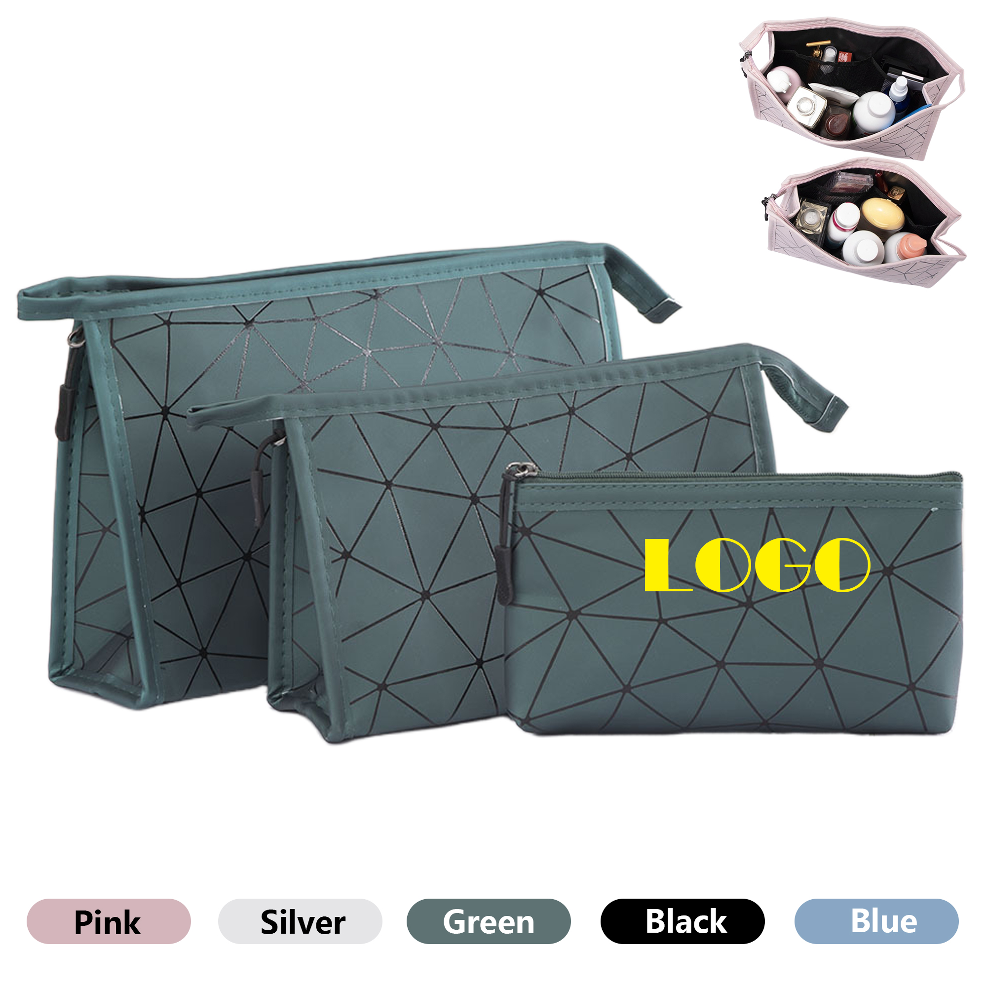 Fashionable Geometric Makeup Bag 5