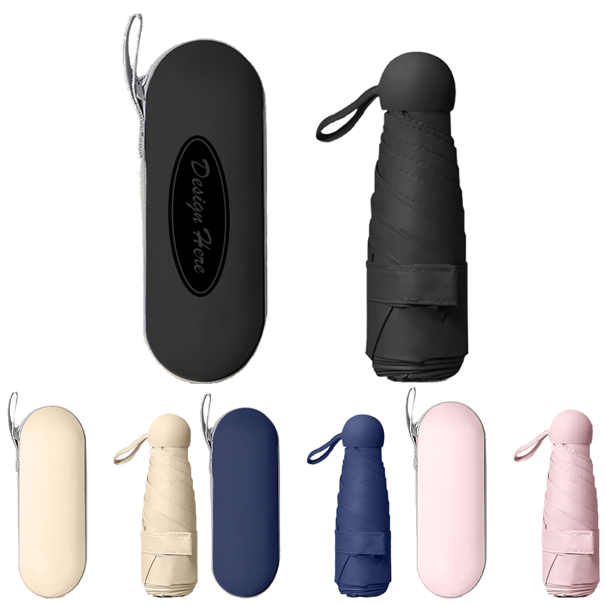 Stylish Capsule Umbrella: Portable and Practical