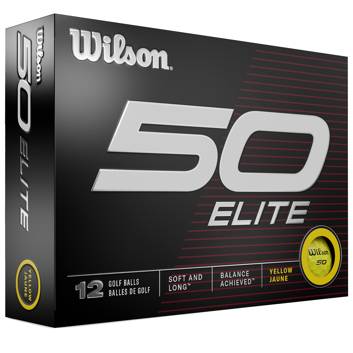 Wilson 50 Elite Yellow Golf Balls 7