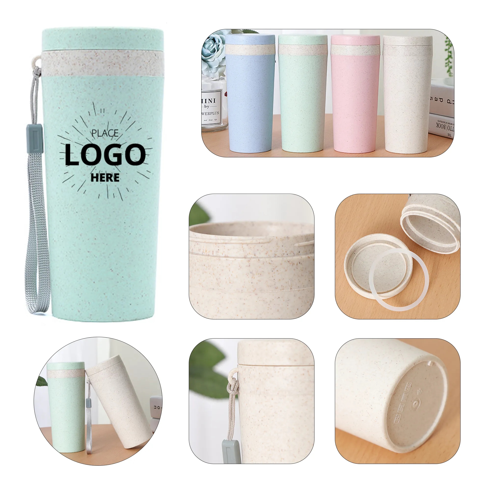 Plastic Water Cup With Lanyard