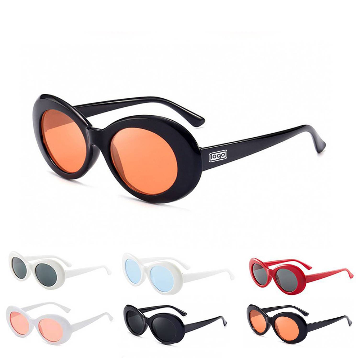 Vintage Oval Sunscreen Glasses