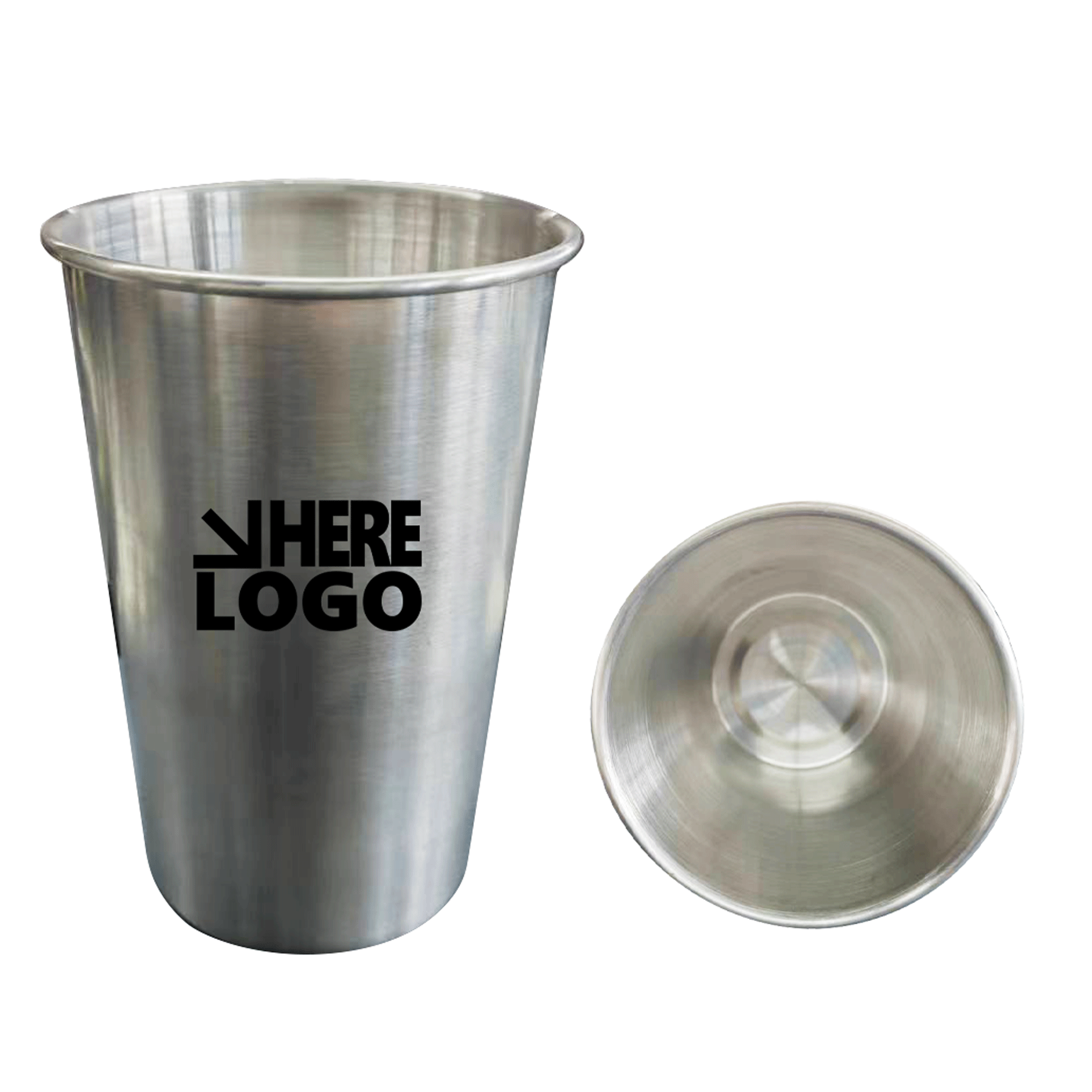 16Oz Stainless Steel Pint Cup