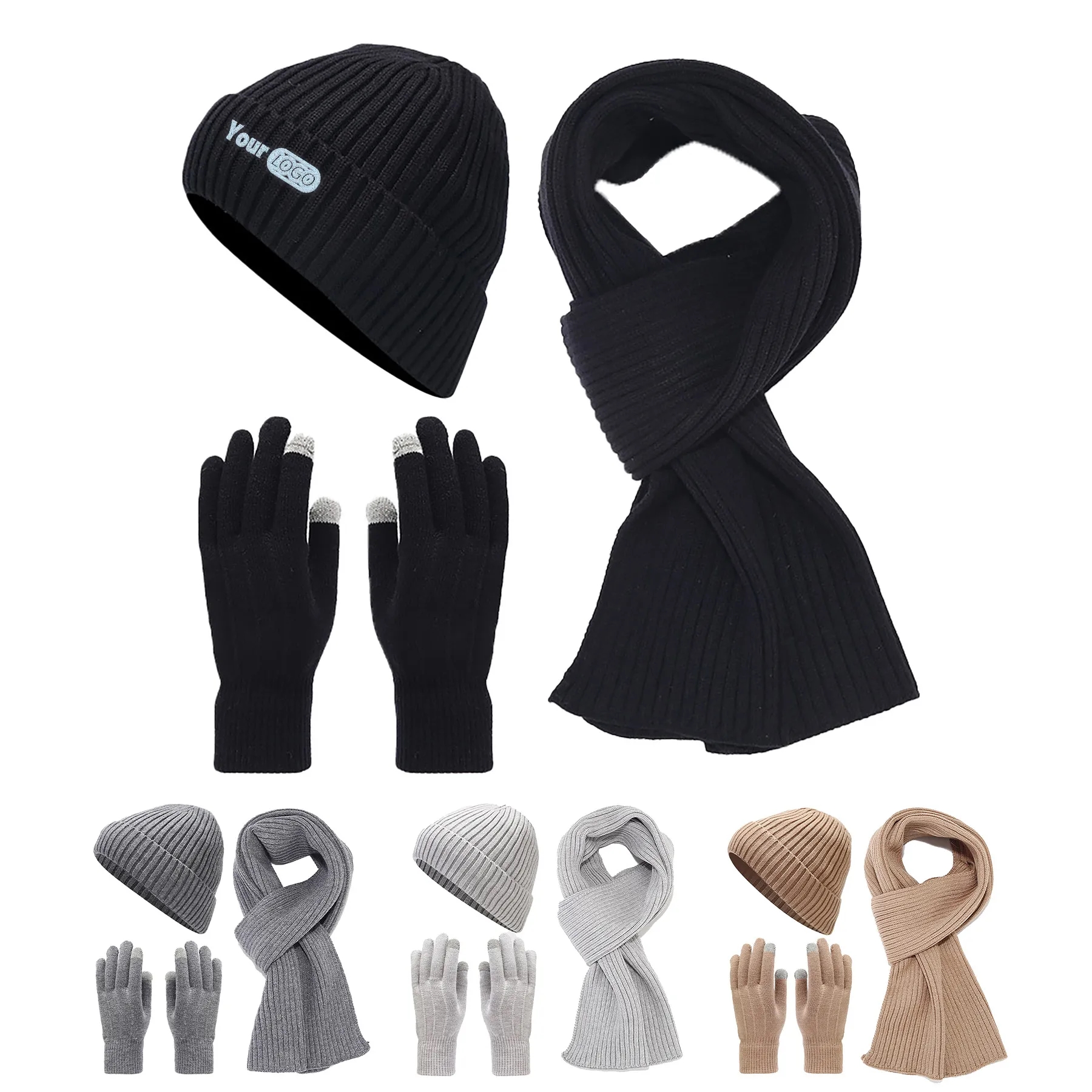 Acrylic Thickened Cold Resistant Knitted Suit 9