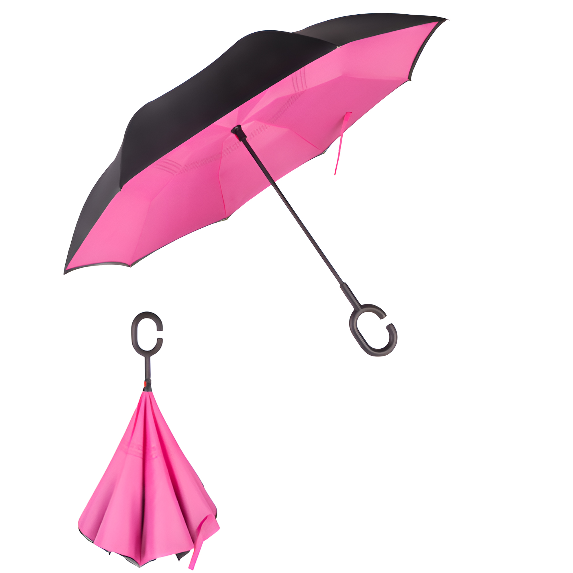 MOQ 30 PCS Durable Hands Free Inverted Umbrella 17