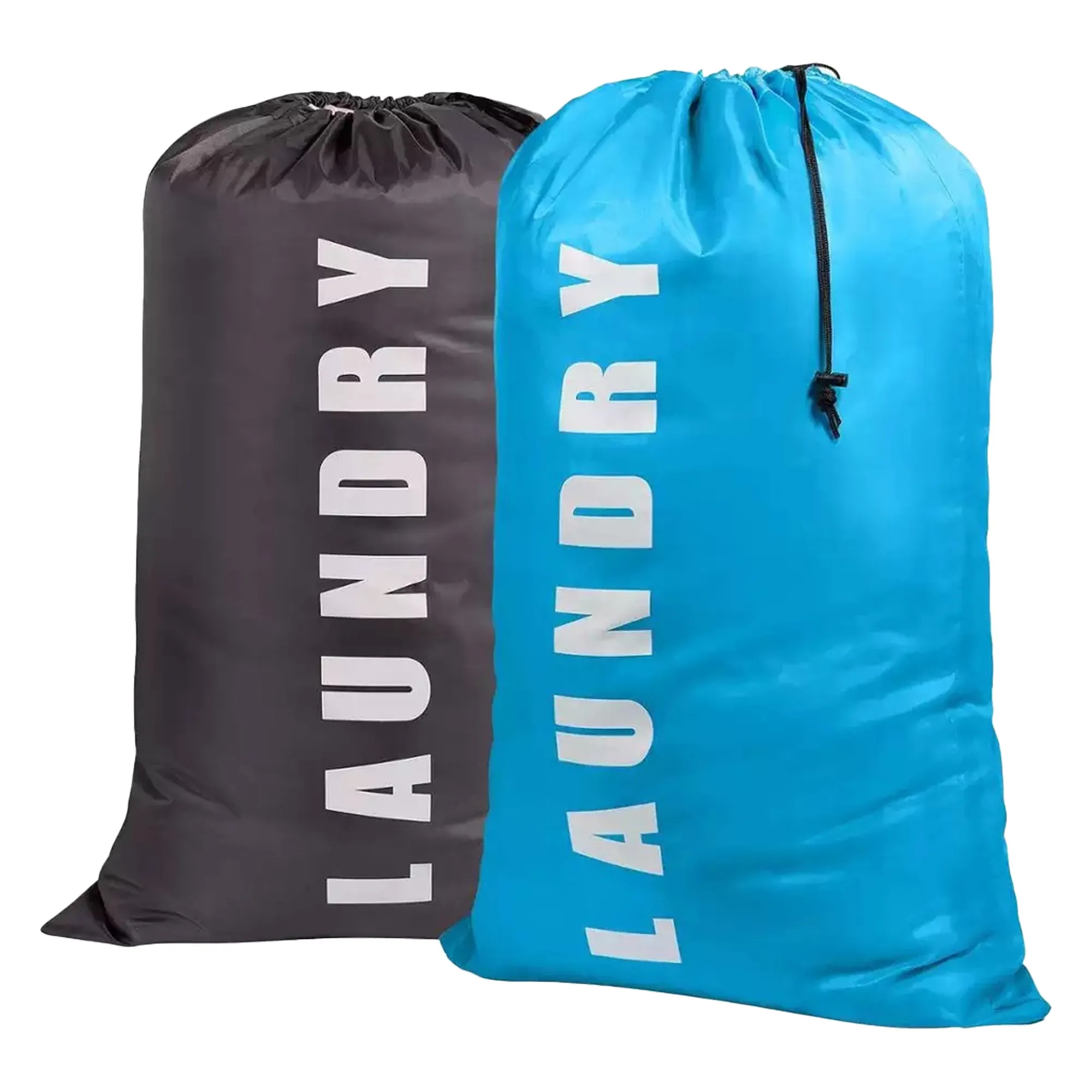 Customize Full Color Logo Nylon Laundry Bags With Drawstring 6
