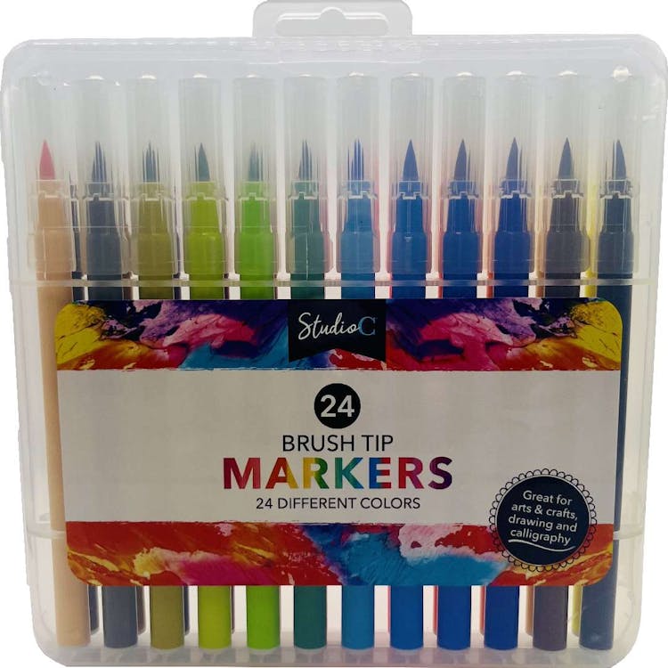 Brush Tip Markers - 24 Set 3