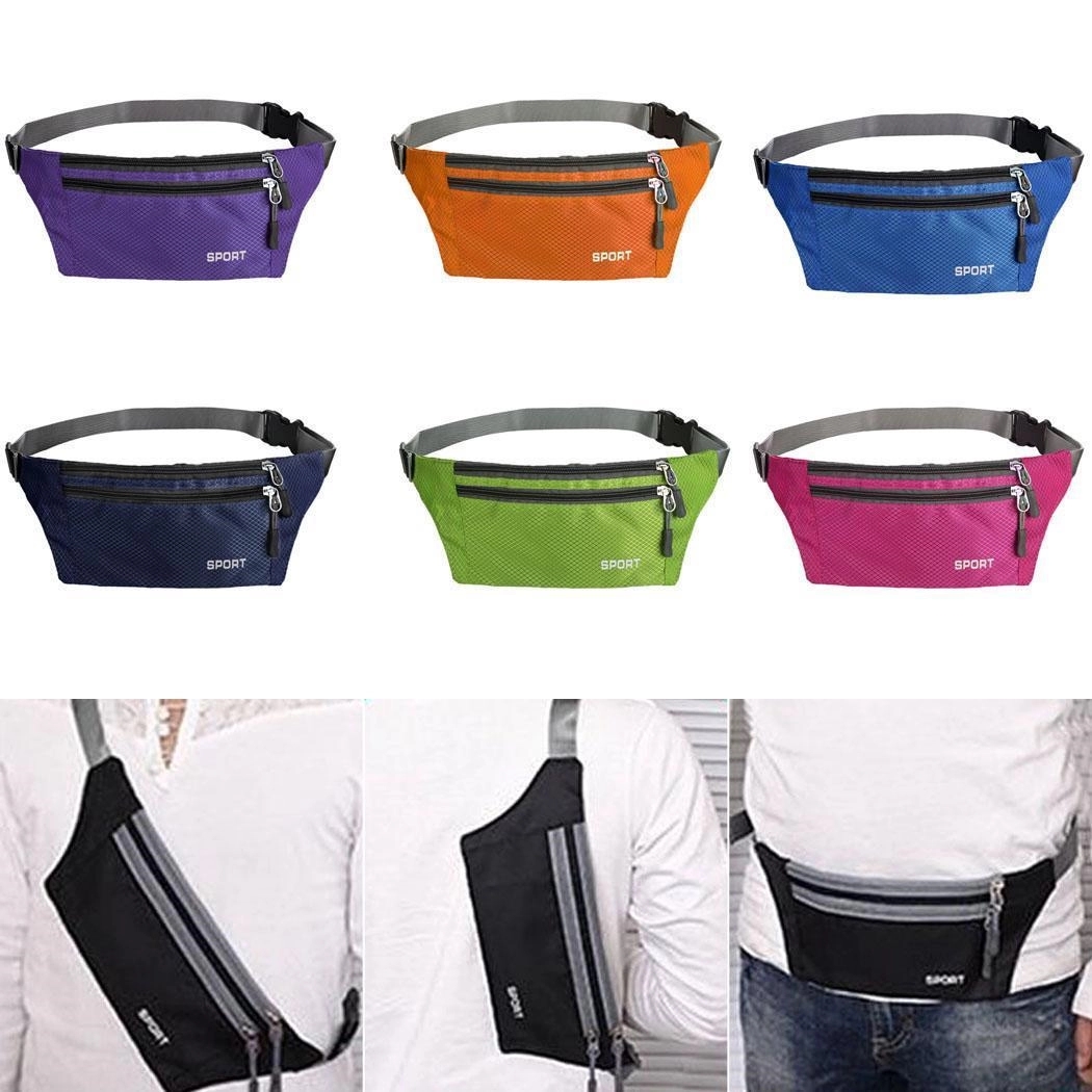 3 Zipper Fanny Pack Waist Belt 3