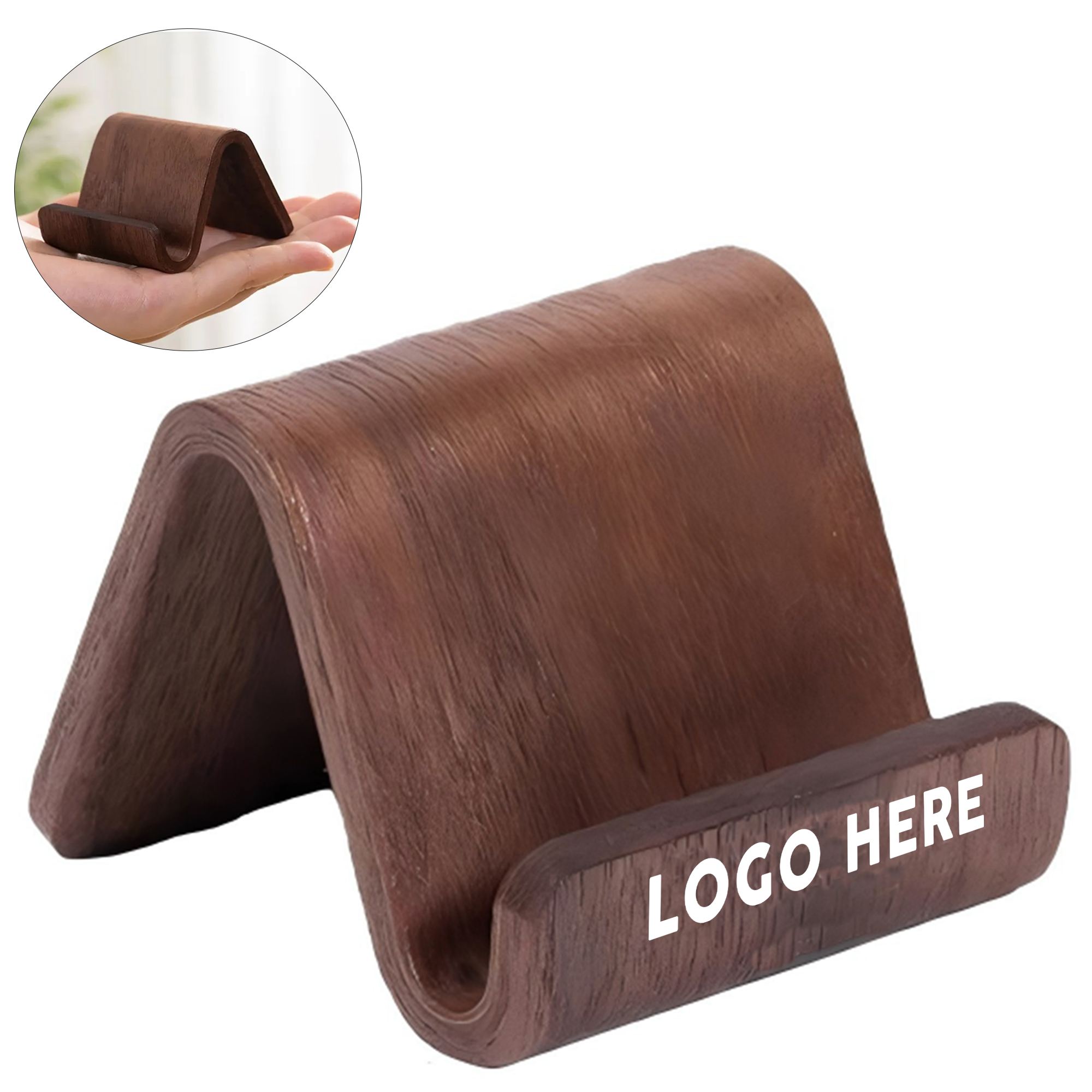 Solid Wood Smartphone Desk Dock 2