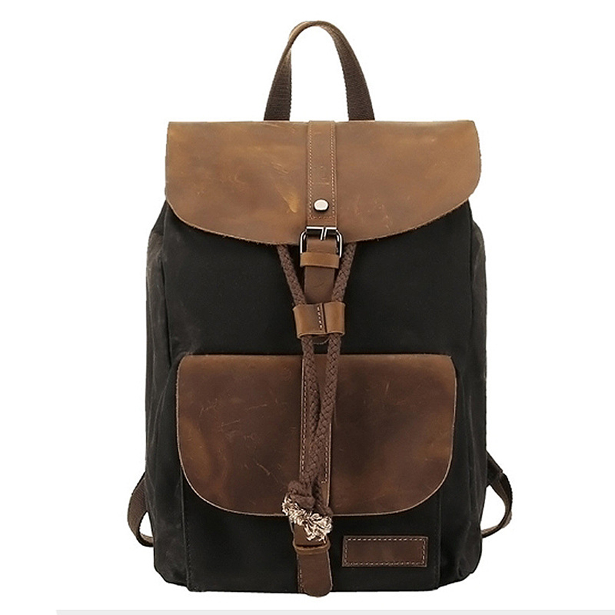Waterproof Leather Outdoor Travel Backpack 9