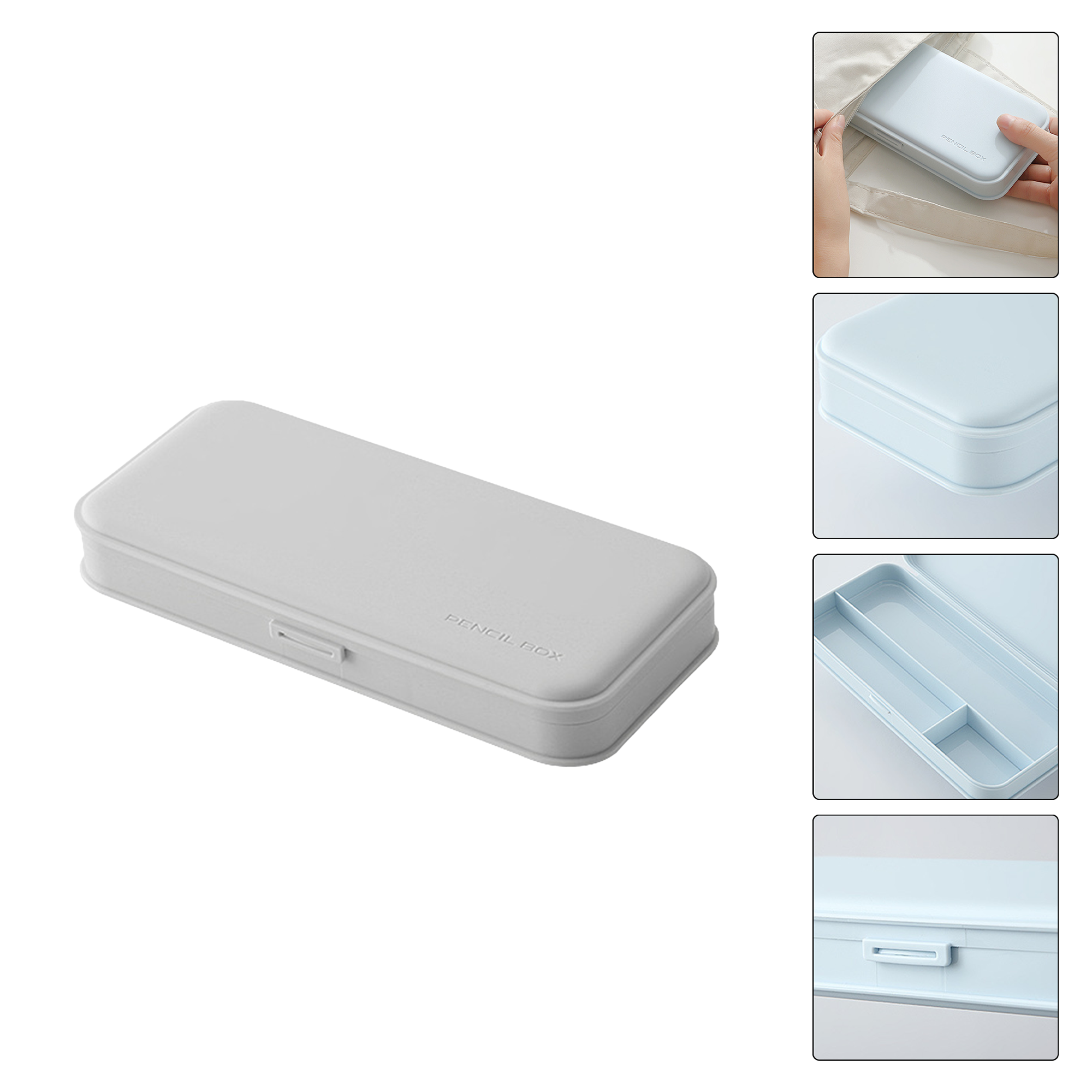 Solid Color Macaron-colored Pencil Box 2