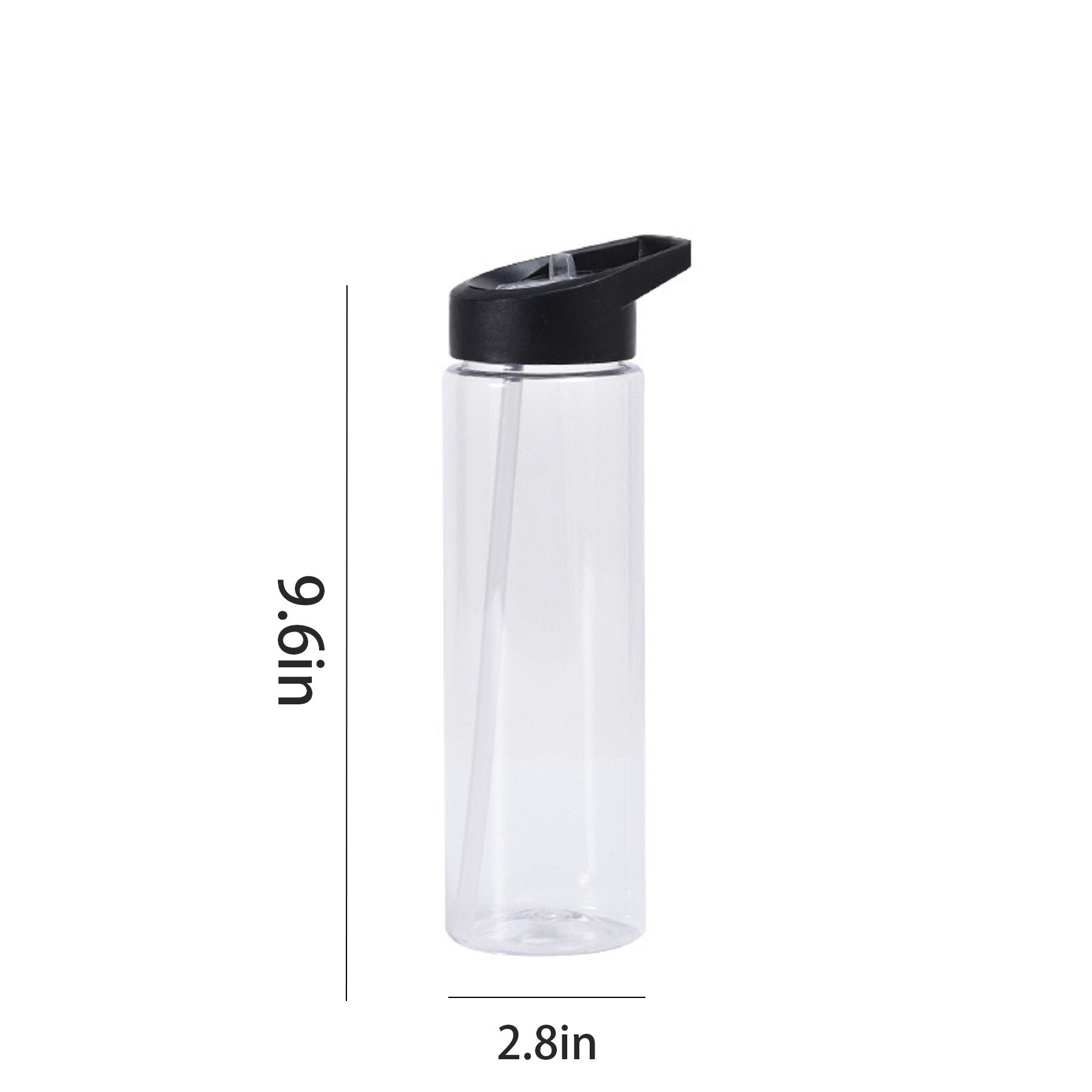 24 Oz. Slim Fit Water Bottle w/Flip Straw Lid 6