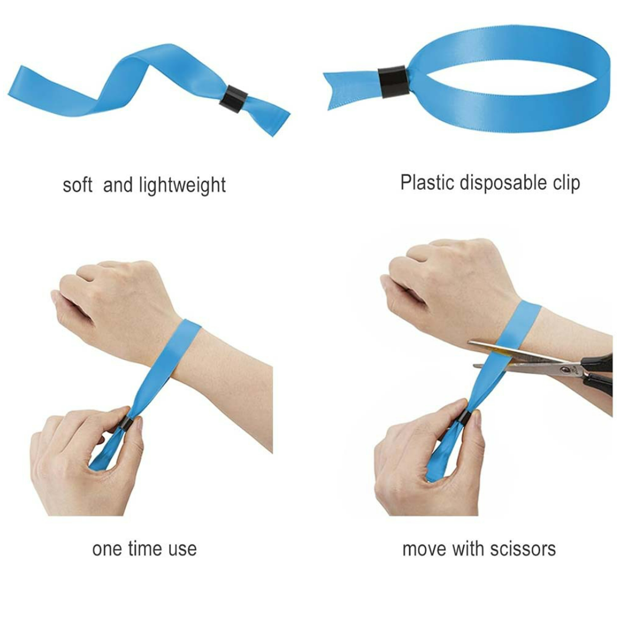 Custom Sublimated Woven Wristbands for Events with Lock Bead 6