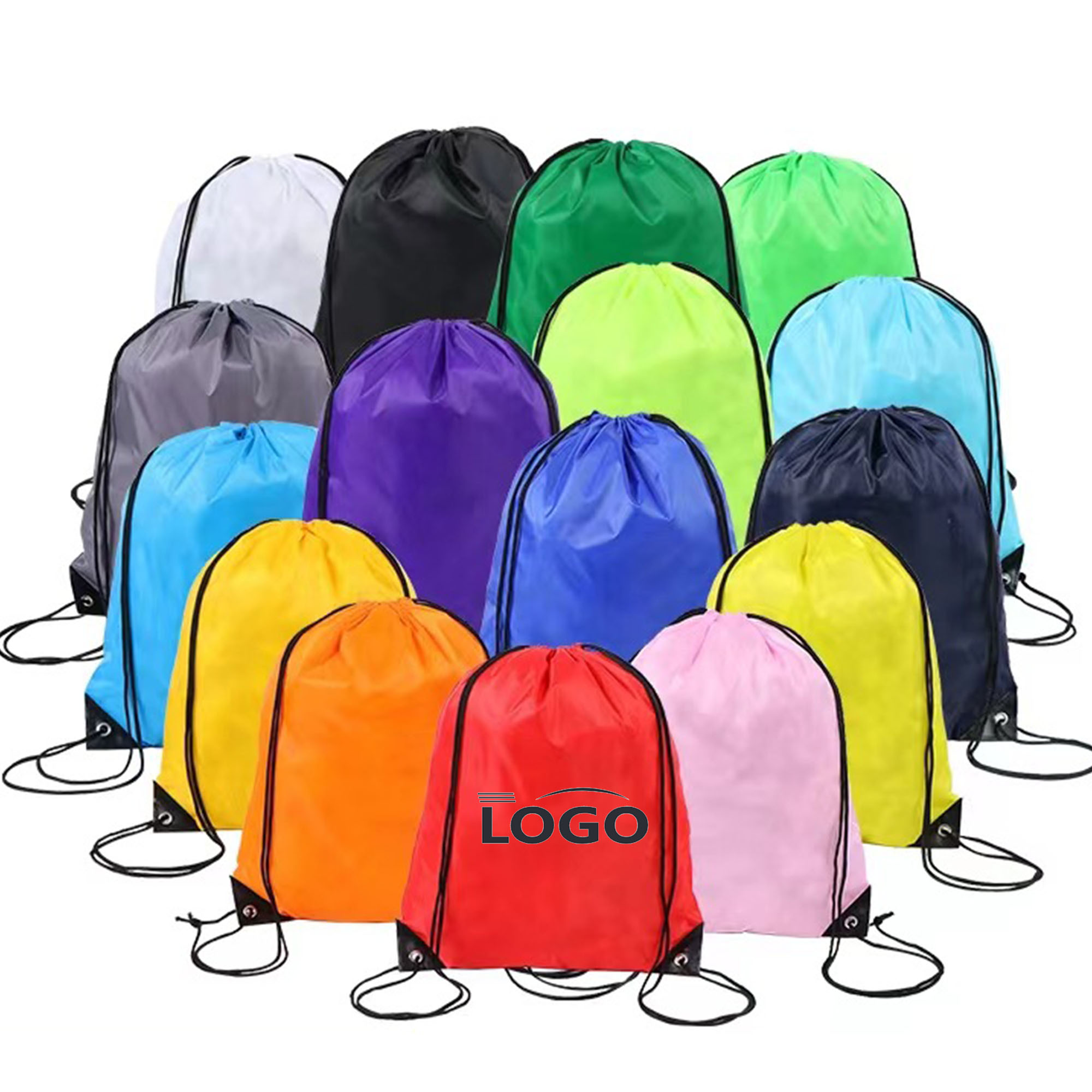 Drawstring Backpack Oxford cloth Water Resistant String Bag 3
