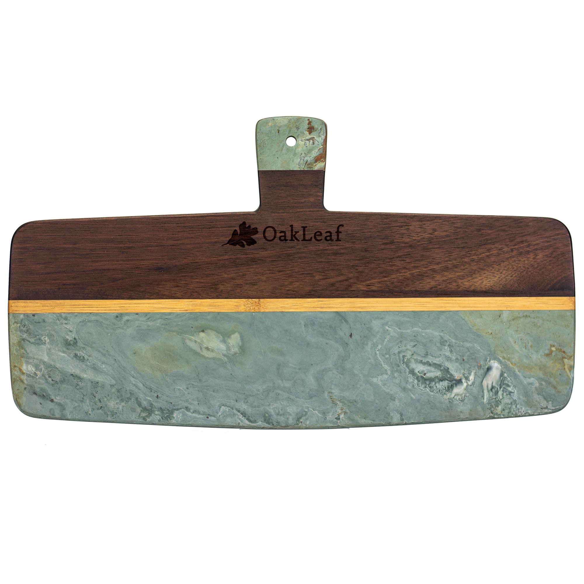 Slate and Acacia Paddle Serving Board