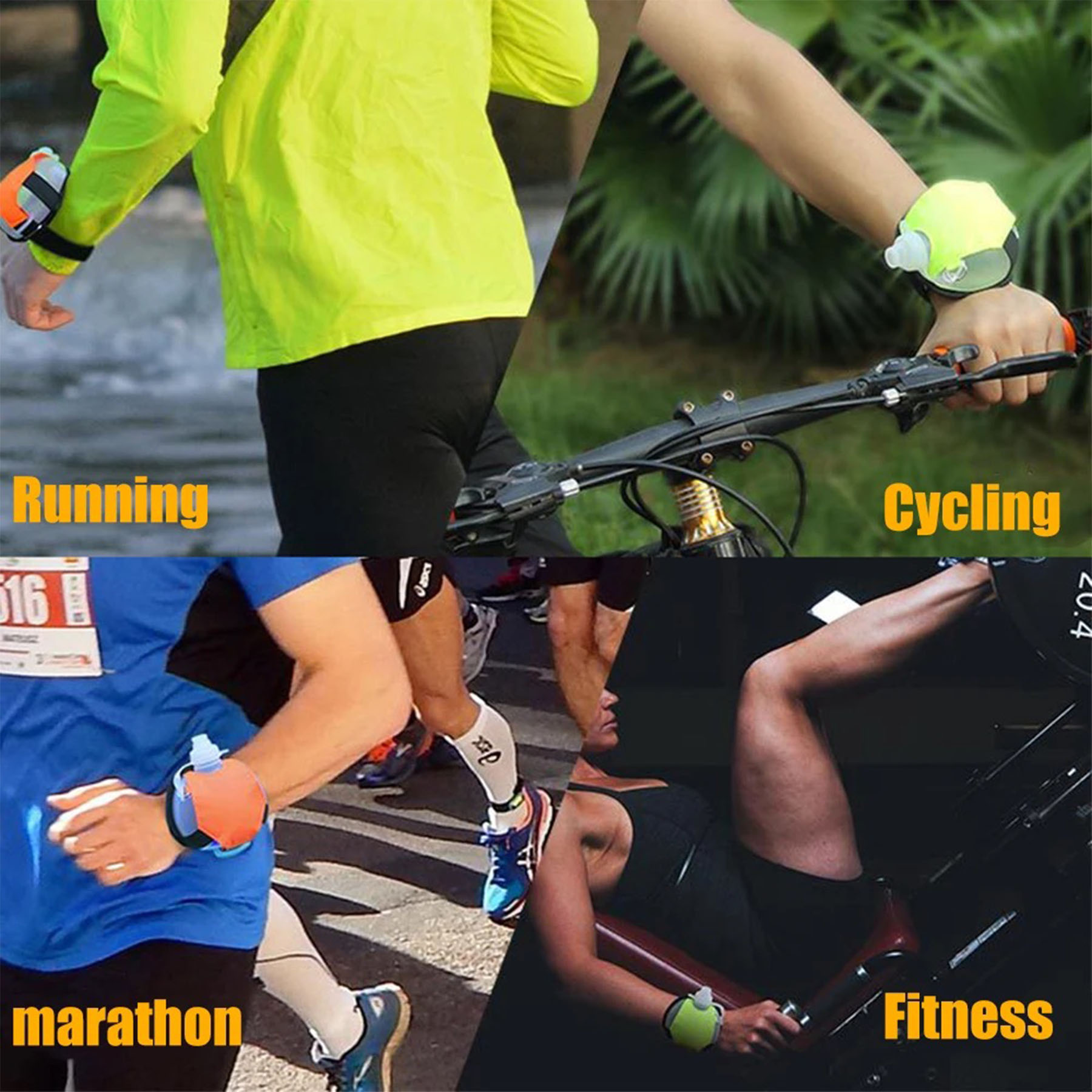 Pp Portable 200Ml Reflective Wristband Bottle ?C Convenient And Safe 10