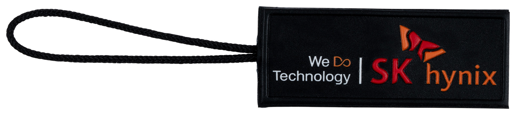2D Custom Zipper Pull with cord 44