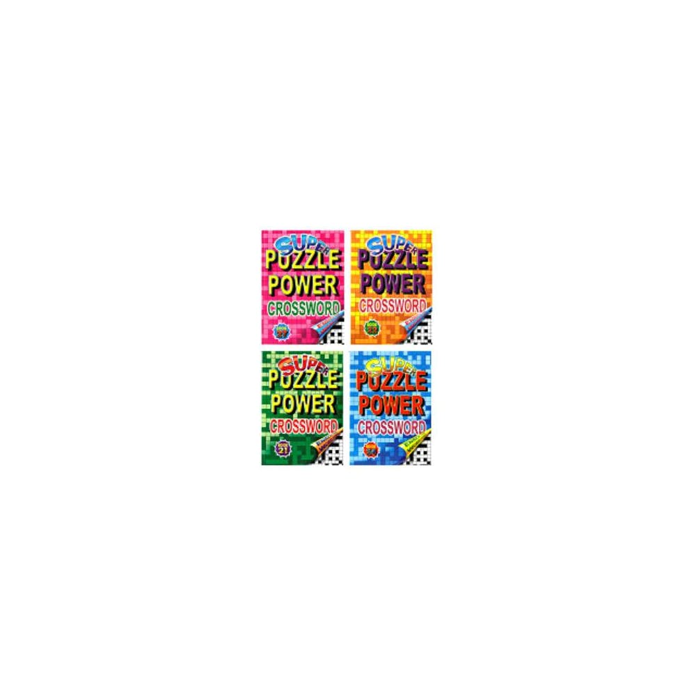 Super Puzzle Power Crossword Books - 64 pages Four Titles 1