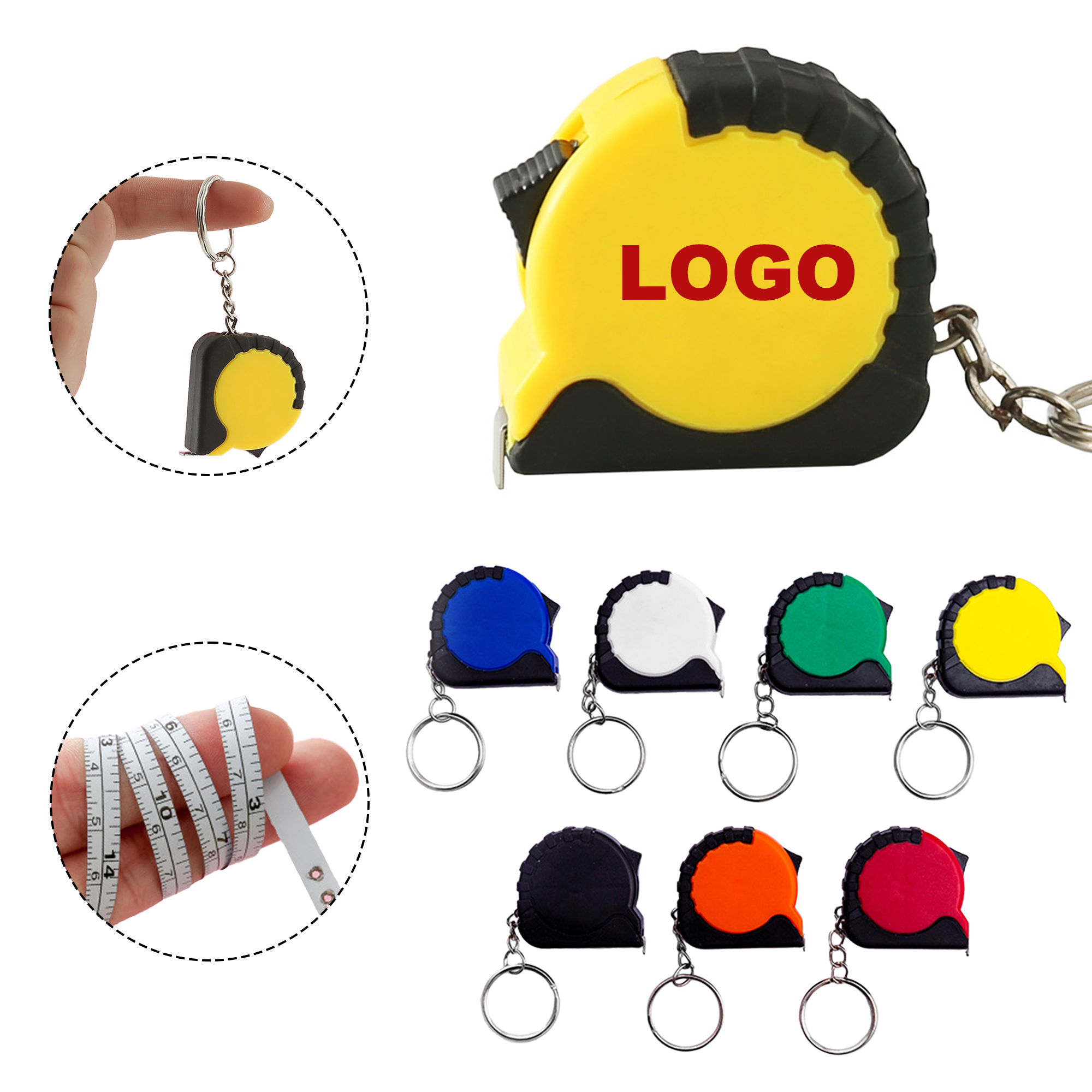 Portable Mini Tape Measure Keychains 3