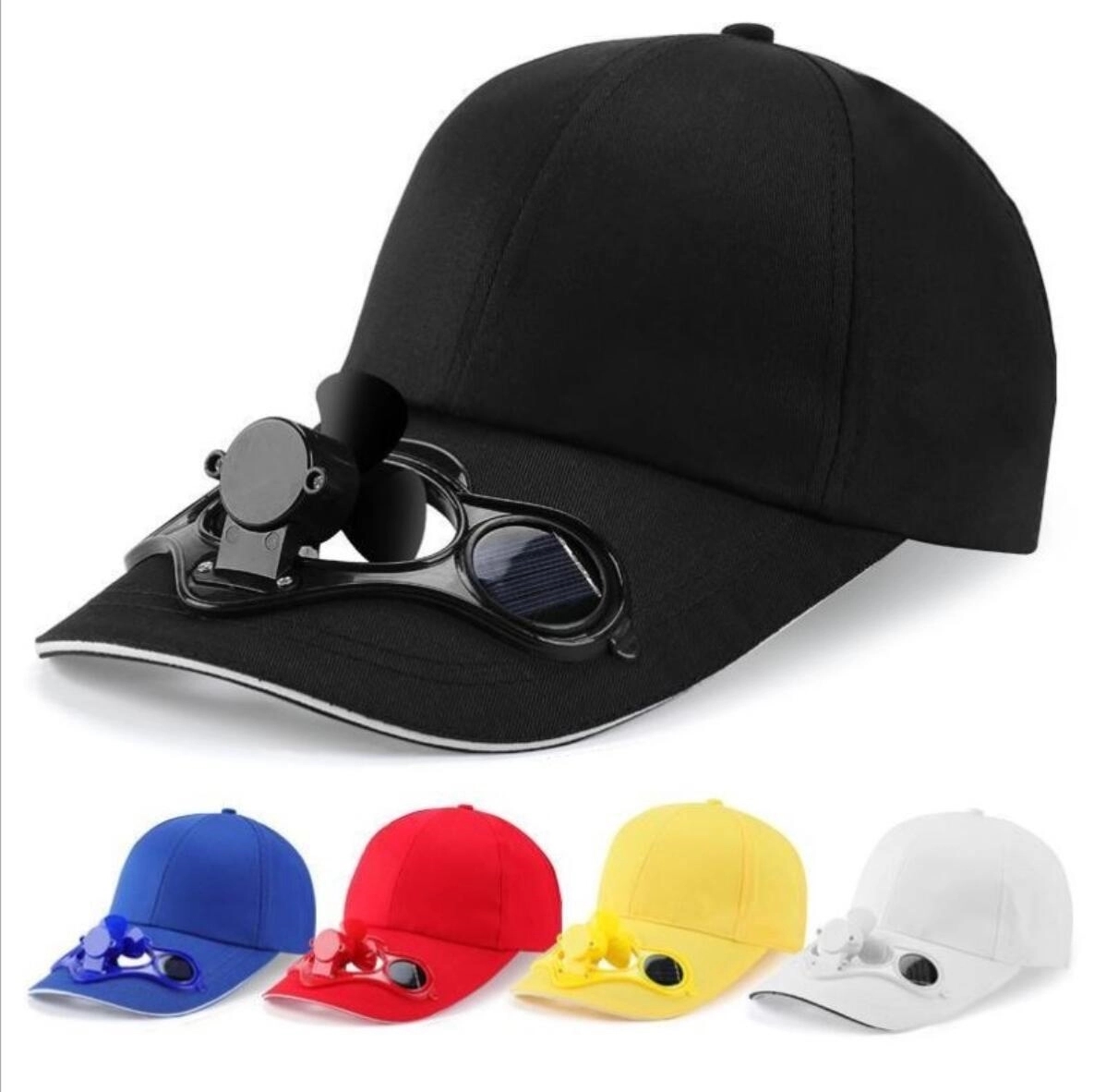 Solar Power Cooling Fan Baseball Cap
