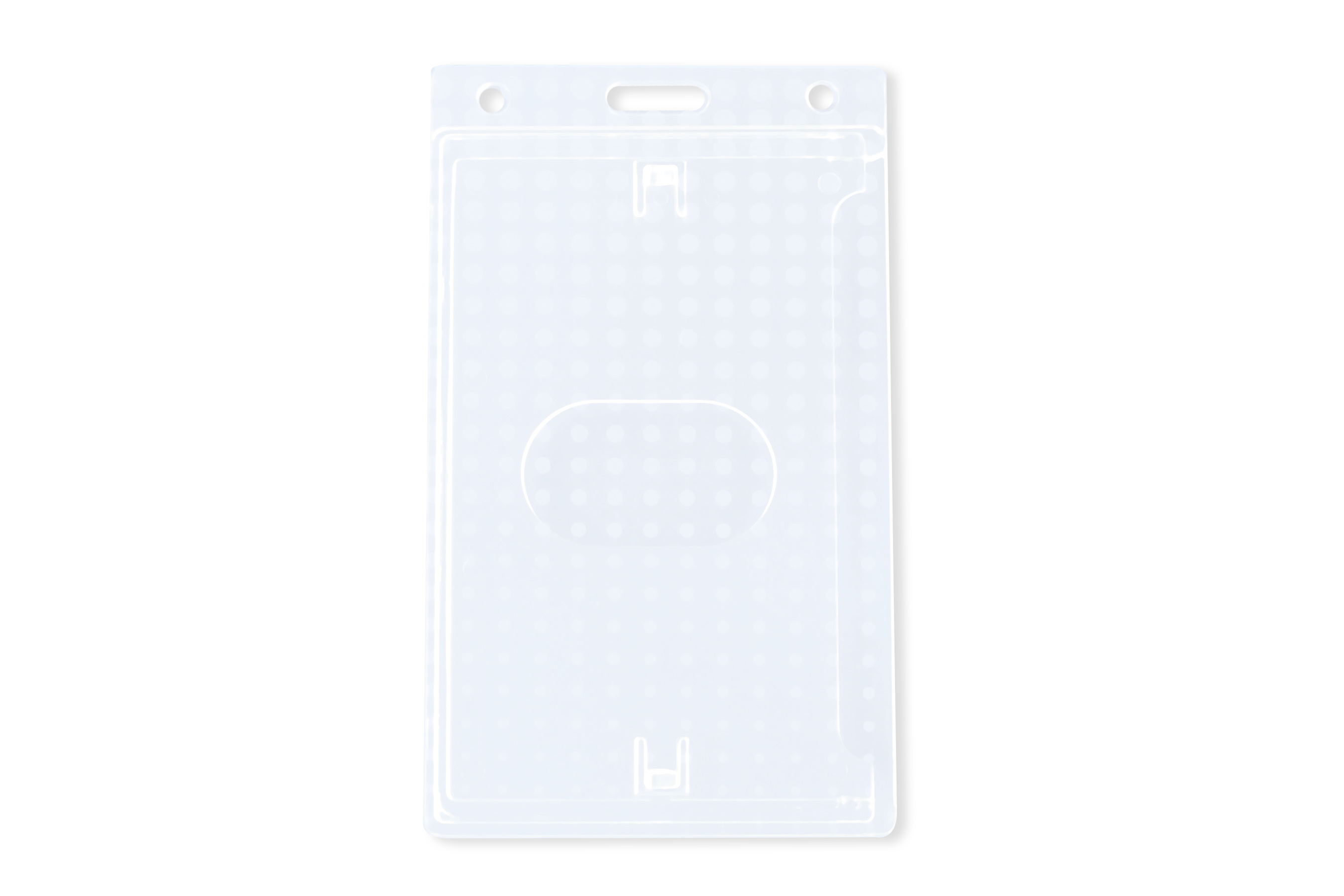 2.45" W x 4.18" H - Vertical Rigid Card Holder (Blank)