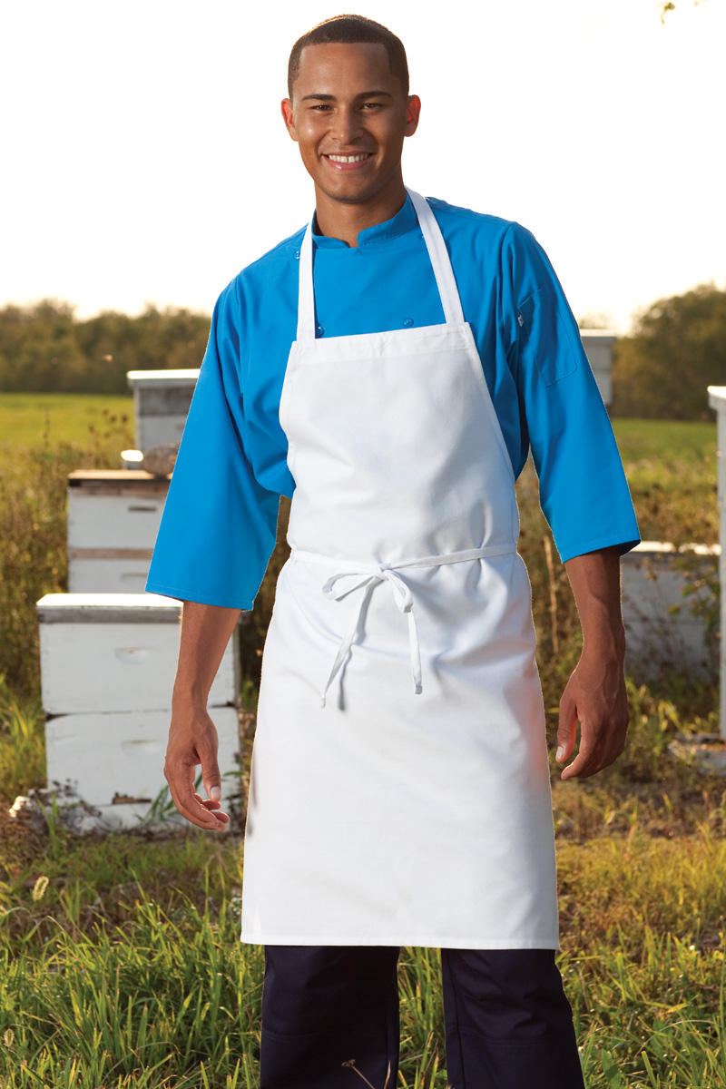 Value No Pocket Apron, Blank White, Natural W2010BLANK Aprons, Etc.
