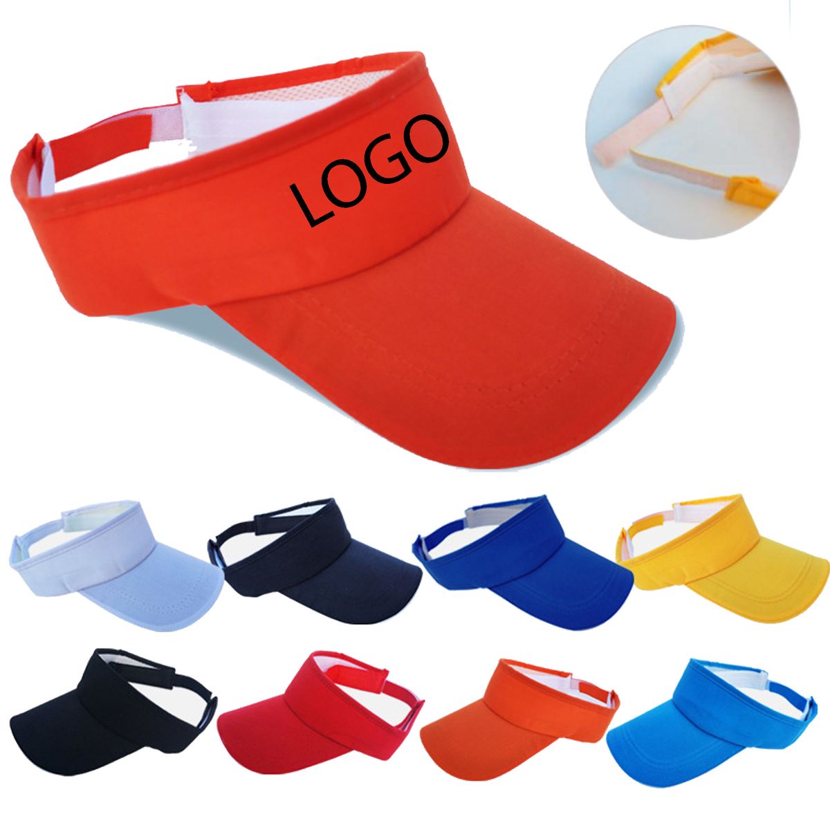 Custom Logo Polyester Cotton Sun Hat 5