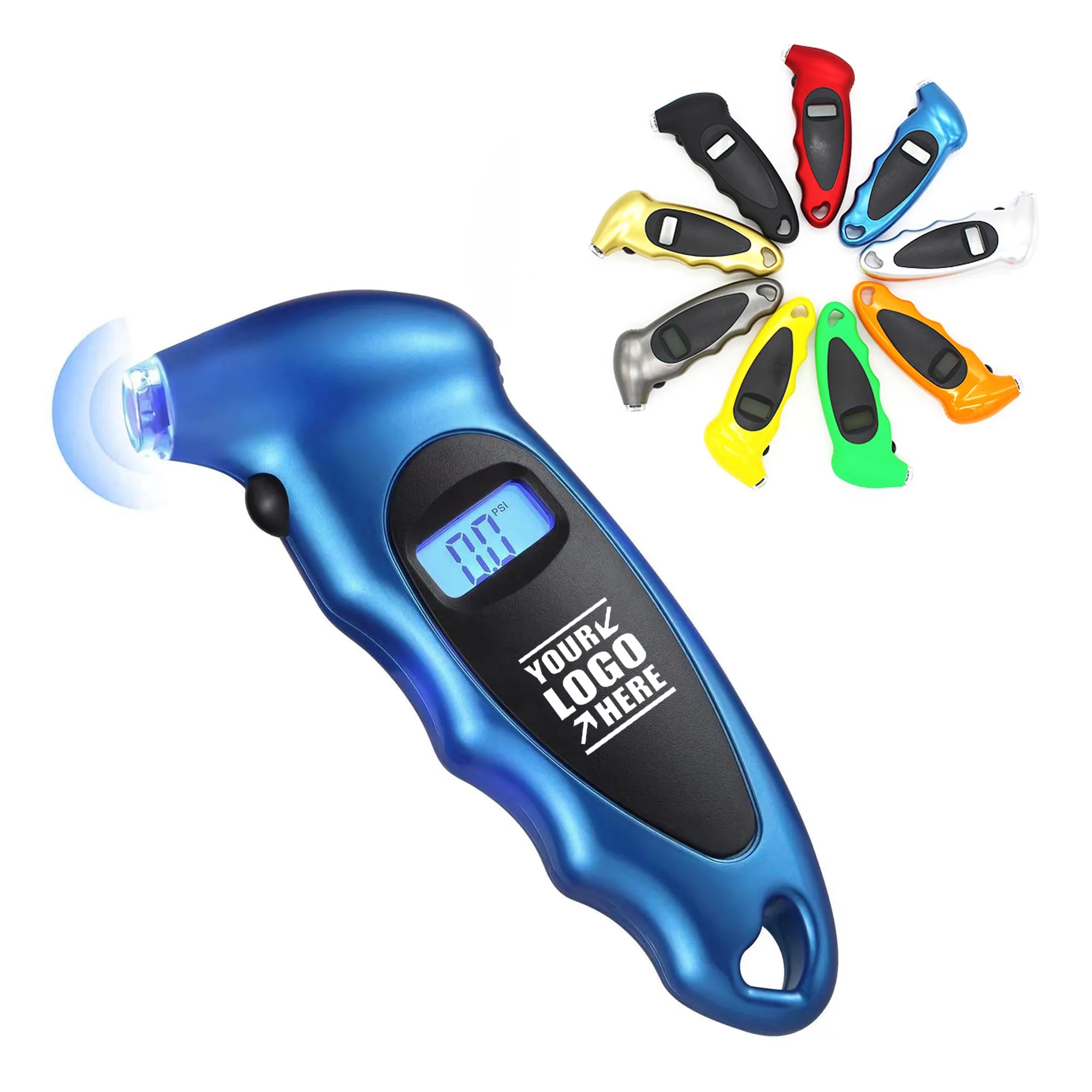 MOQ 50pcs Auto Digital Tire Pressure Gauge 6