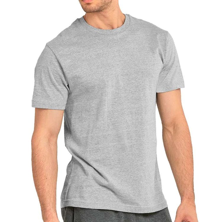 Men's Crew Neck T-Shirts - Gray 3X Heavyweight 3