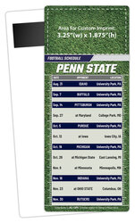 Football Schedule Laminated Card/Postcard with Magnet Strip 3.5x8.5 - 14 pt.
