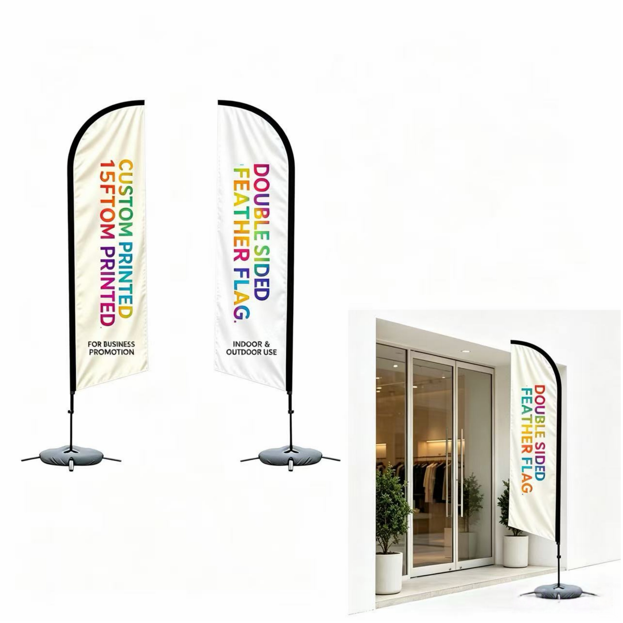 Custom Feather Flag for Business Outside