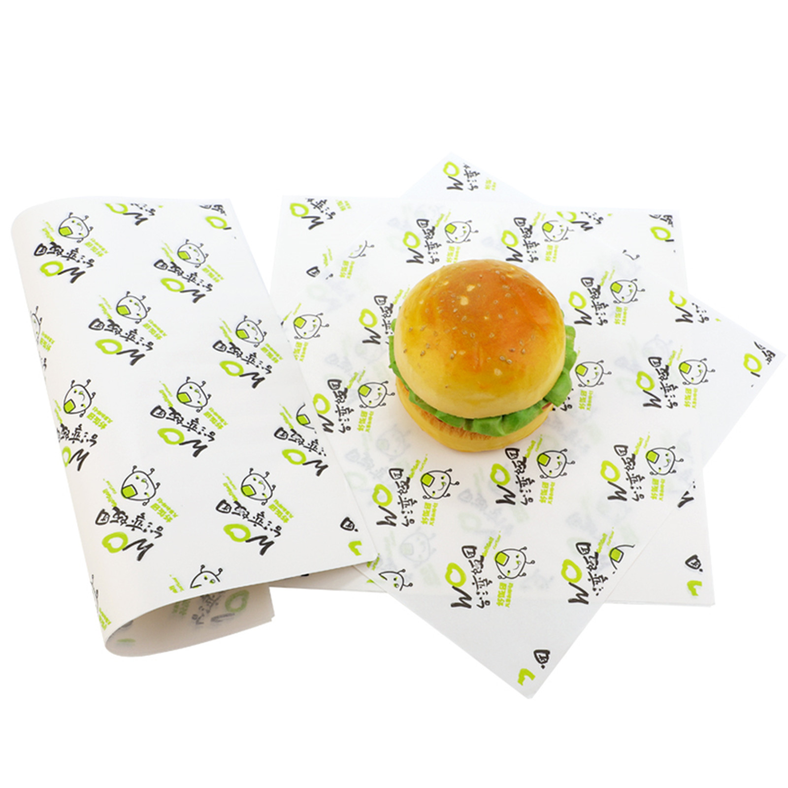 Customized Food Hamburger Wrapper Paper Basket Liners Wrapping Tissue 13