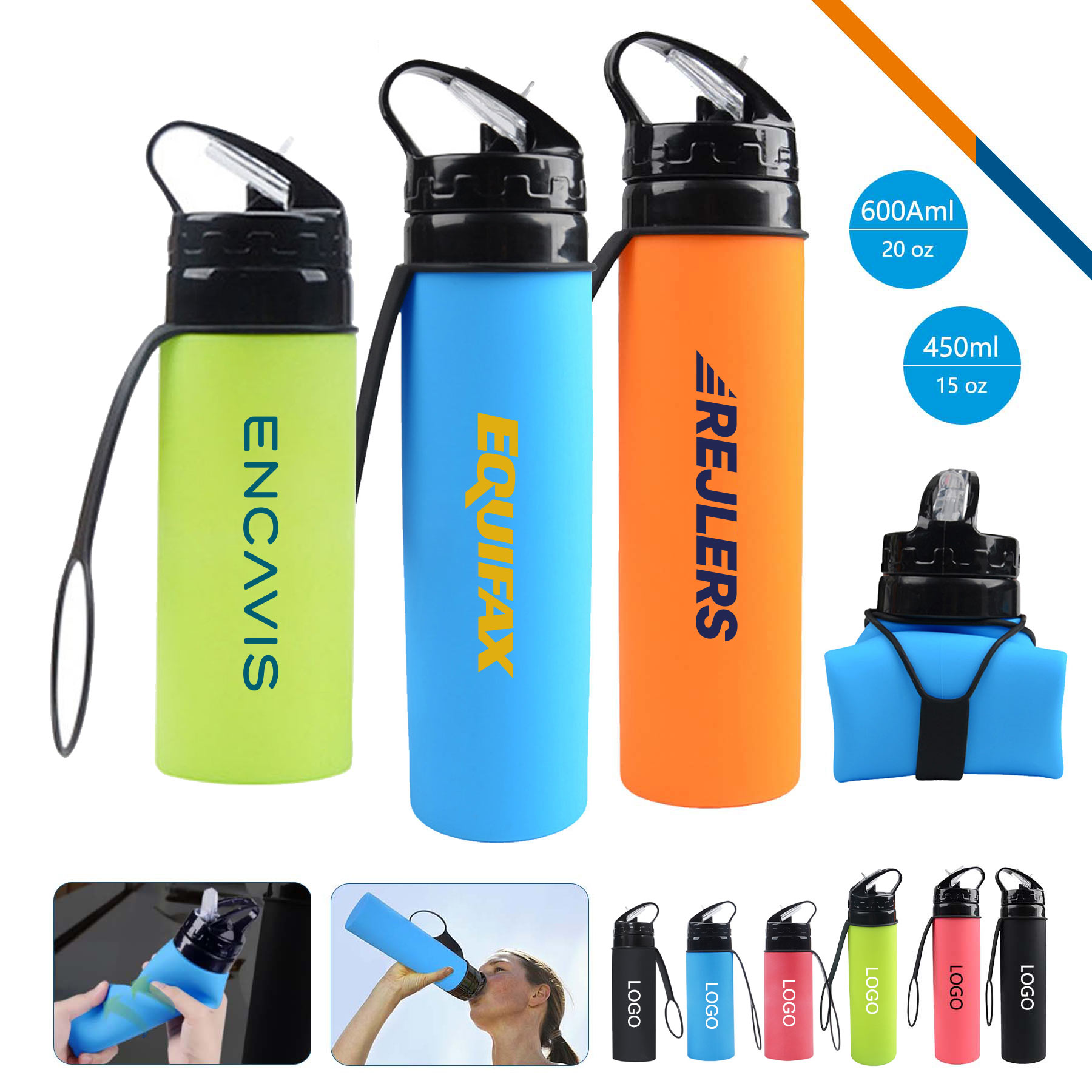 Taron Collapsible Water Bottle