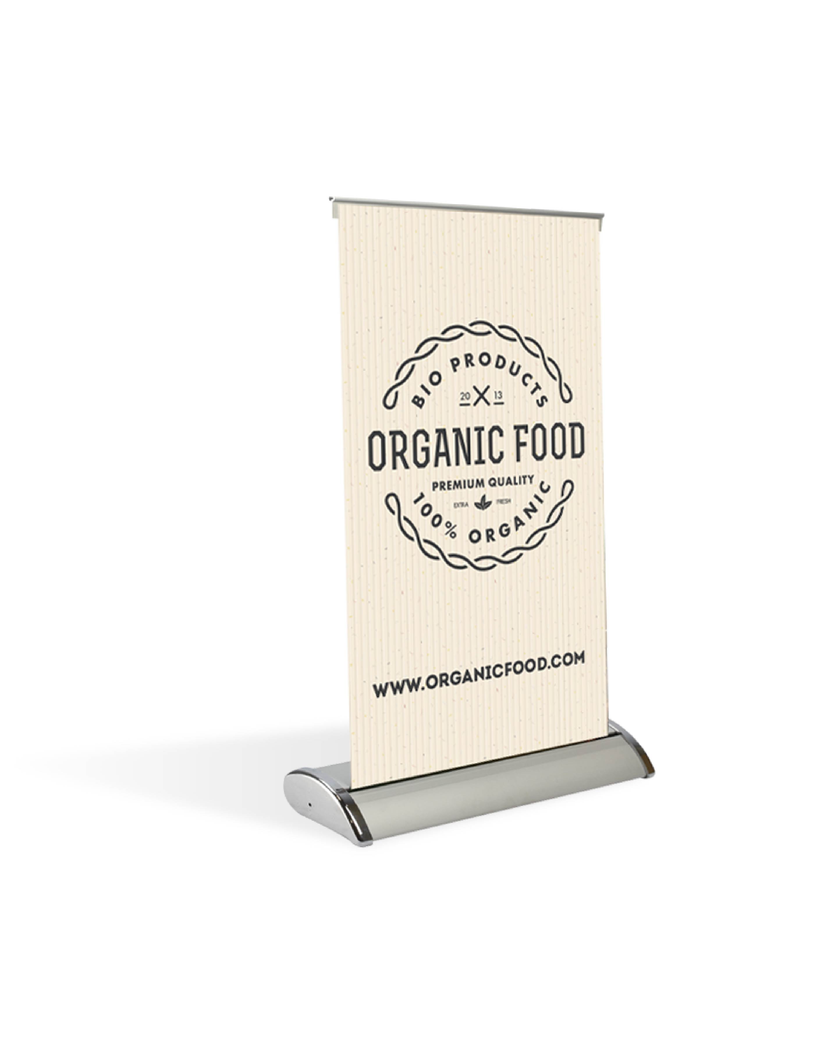 Retractable Table Top Banner Stand