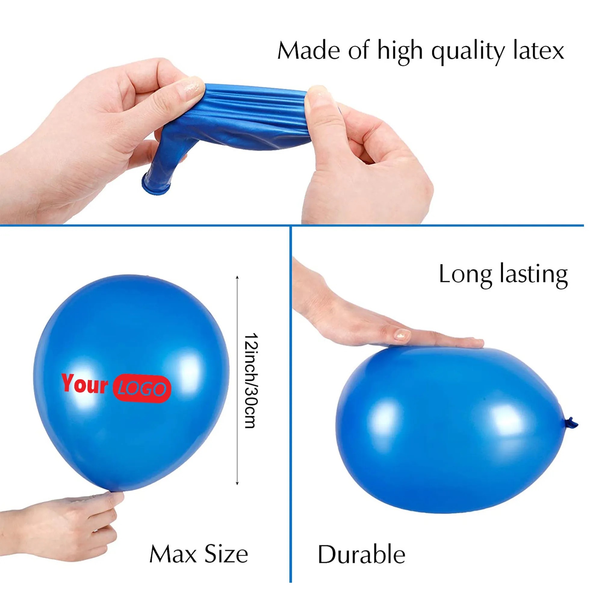 12" Colorful Party Latex Balloon MOQ 100 PCS 6