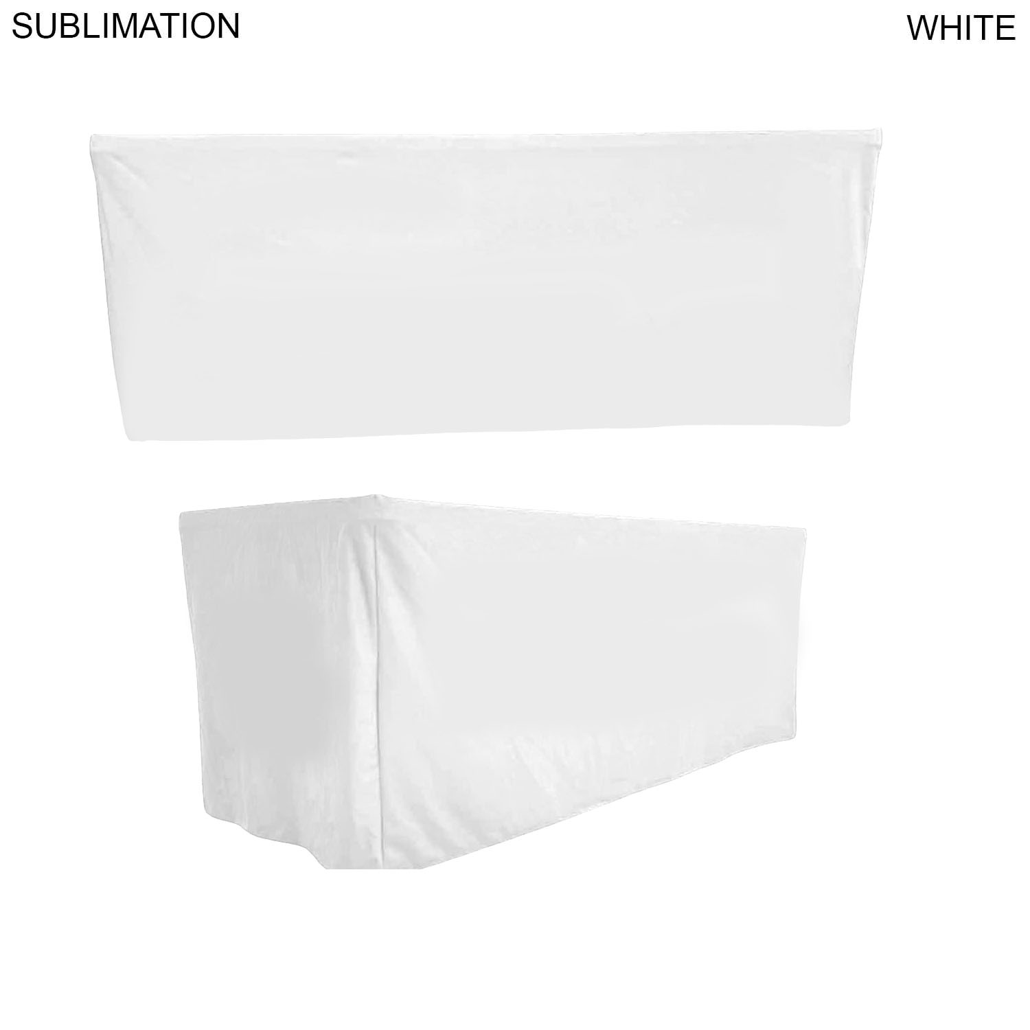 48Hr Quick Ship - Sublimated PREMIUM Box Style Fitted Table Cloth for 6' Table, 4 sided, Closed Back 3