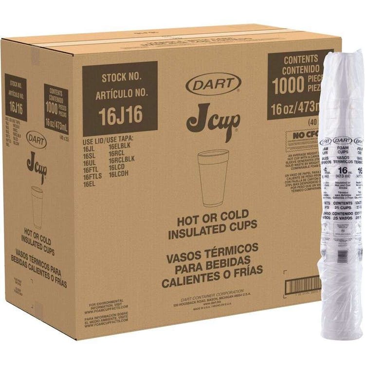 Dart Insulated Foam Cups16oz. 3
