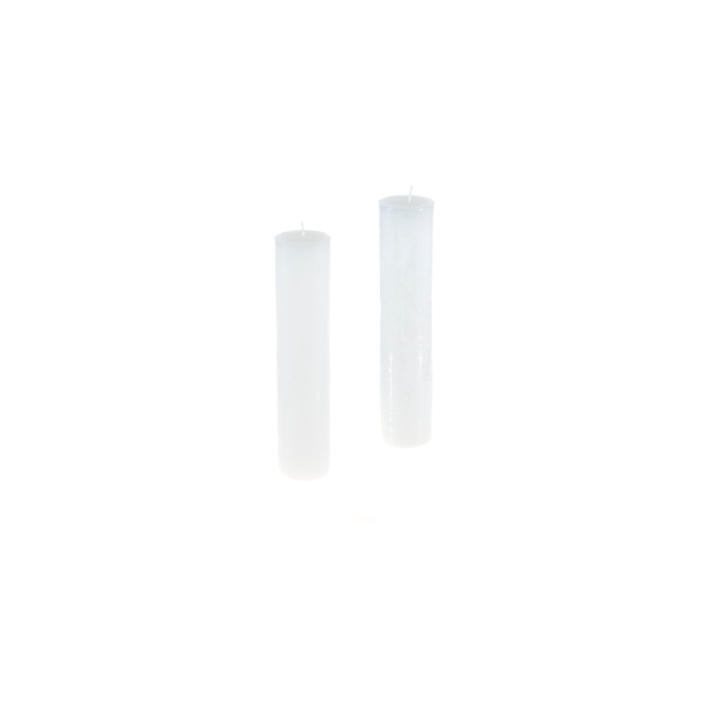 Round Pillar Candle - White Unscented 2" x 9" 3