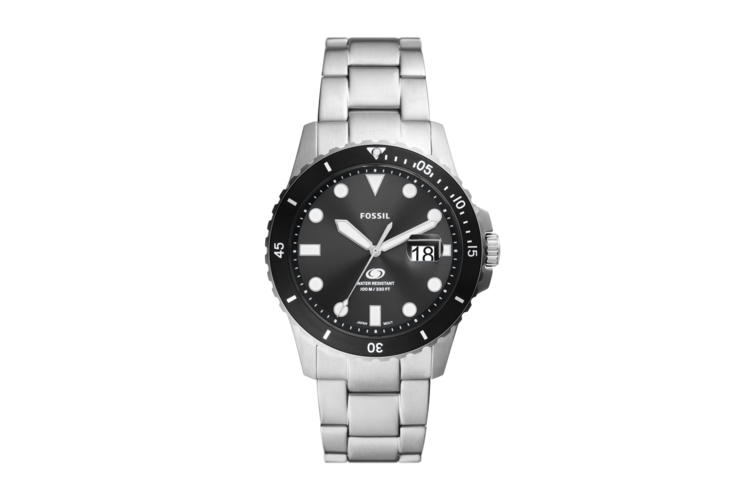Fossil Men's Blue Dive Three-Hand Date Stainless Steel Watch 2