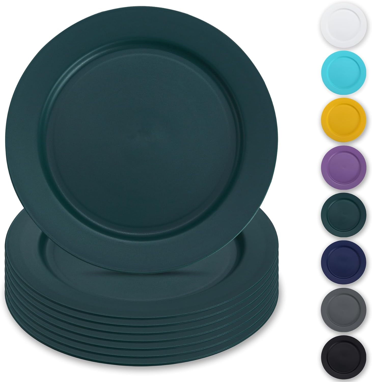 Reusable Flat Dinner Plates 8