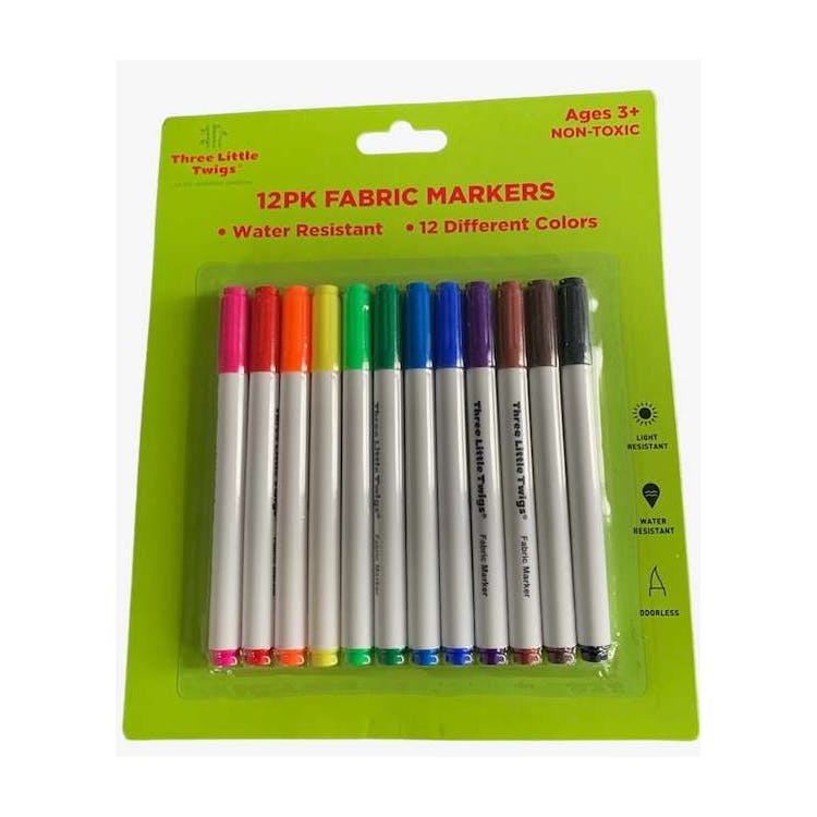 Fabric Markers - 12 Colors 3