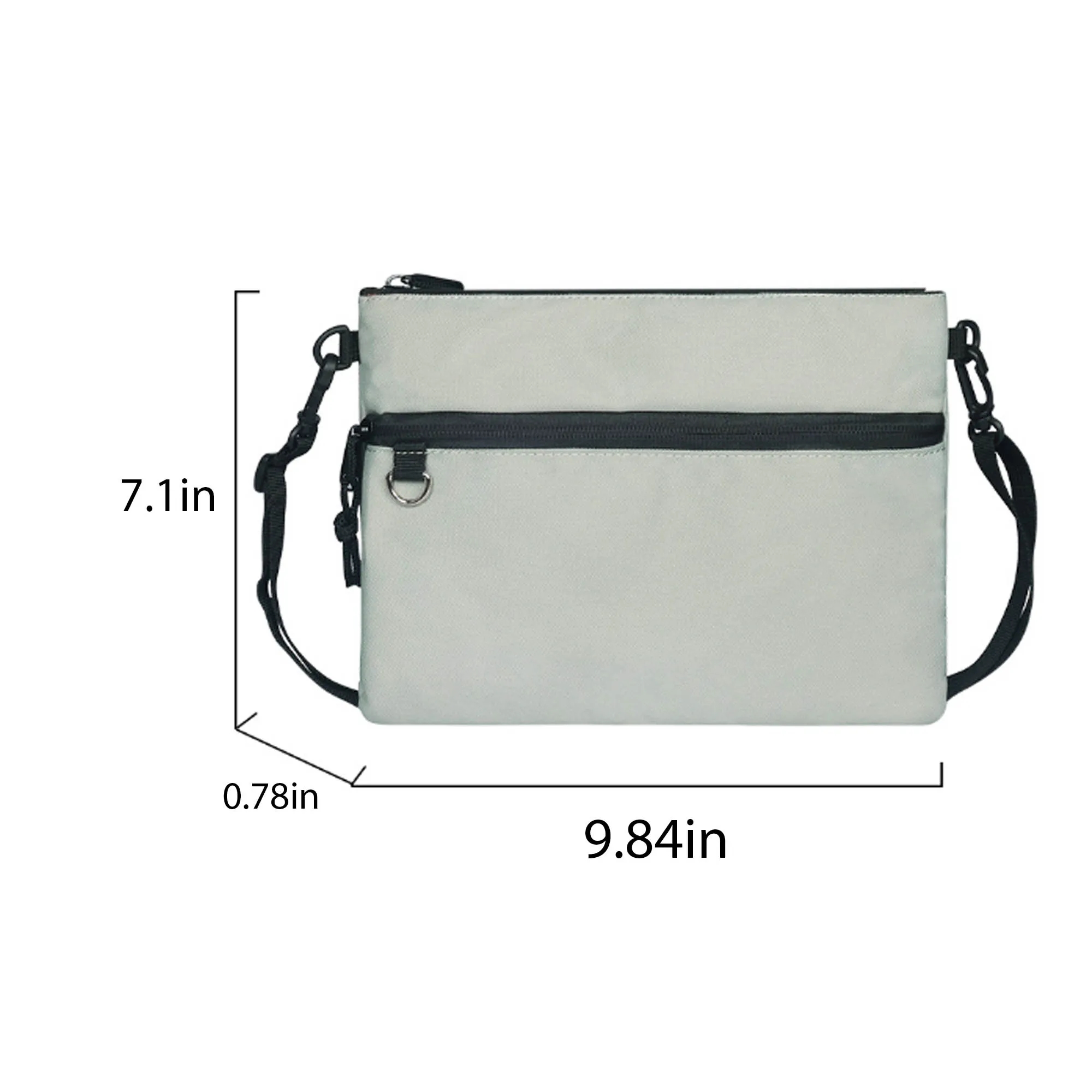 Durable Polyester Crossbody Bag With Adjustable Strap 14