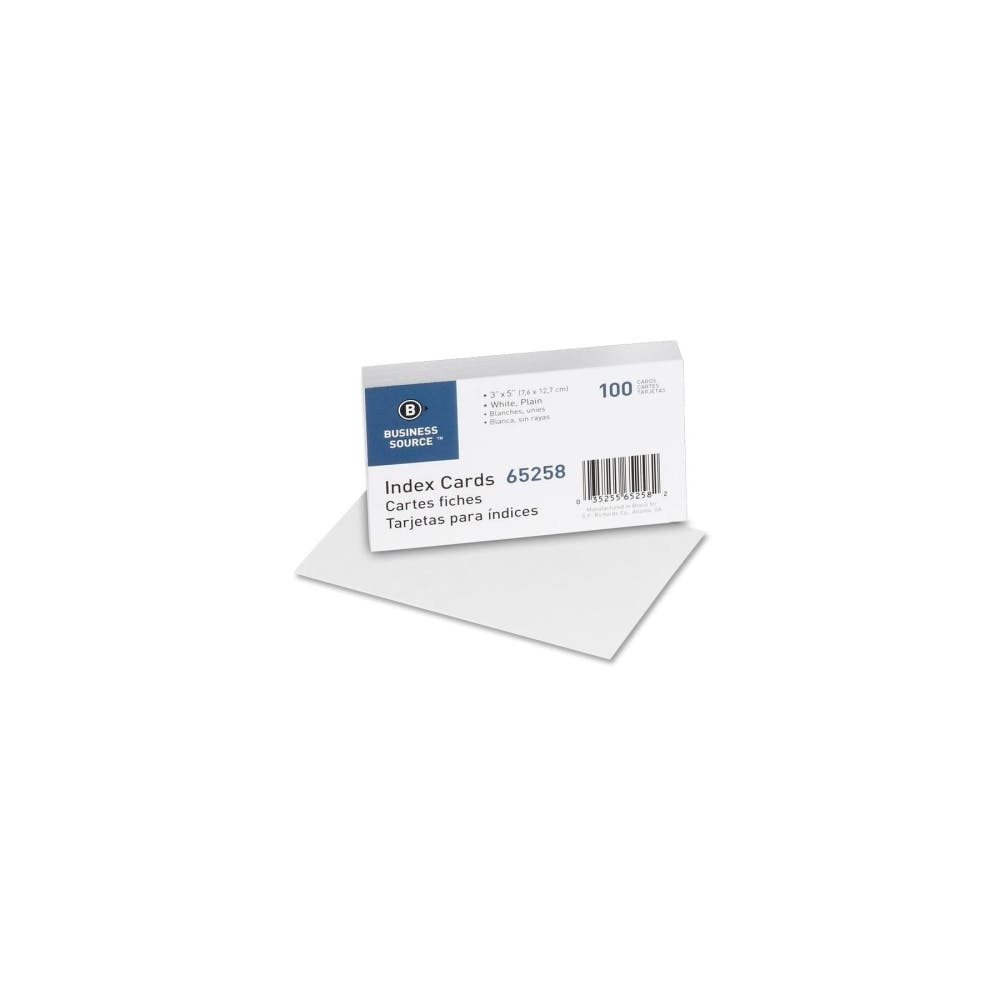 Index Cards - 3" x 5" Blank White 2