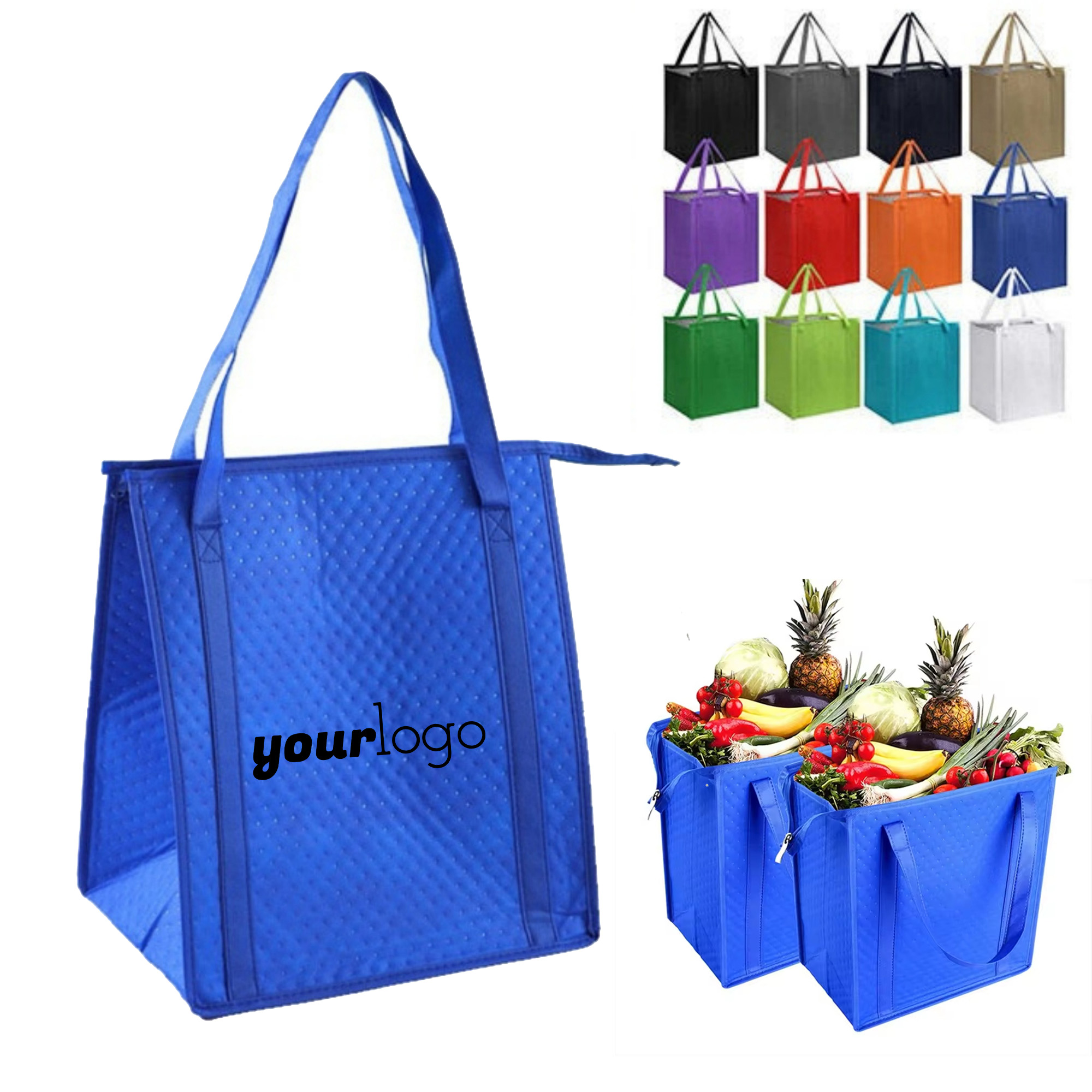 Eco - Friendly Insulated Tote with Dimpled Fabric