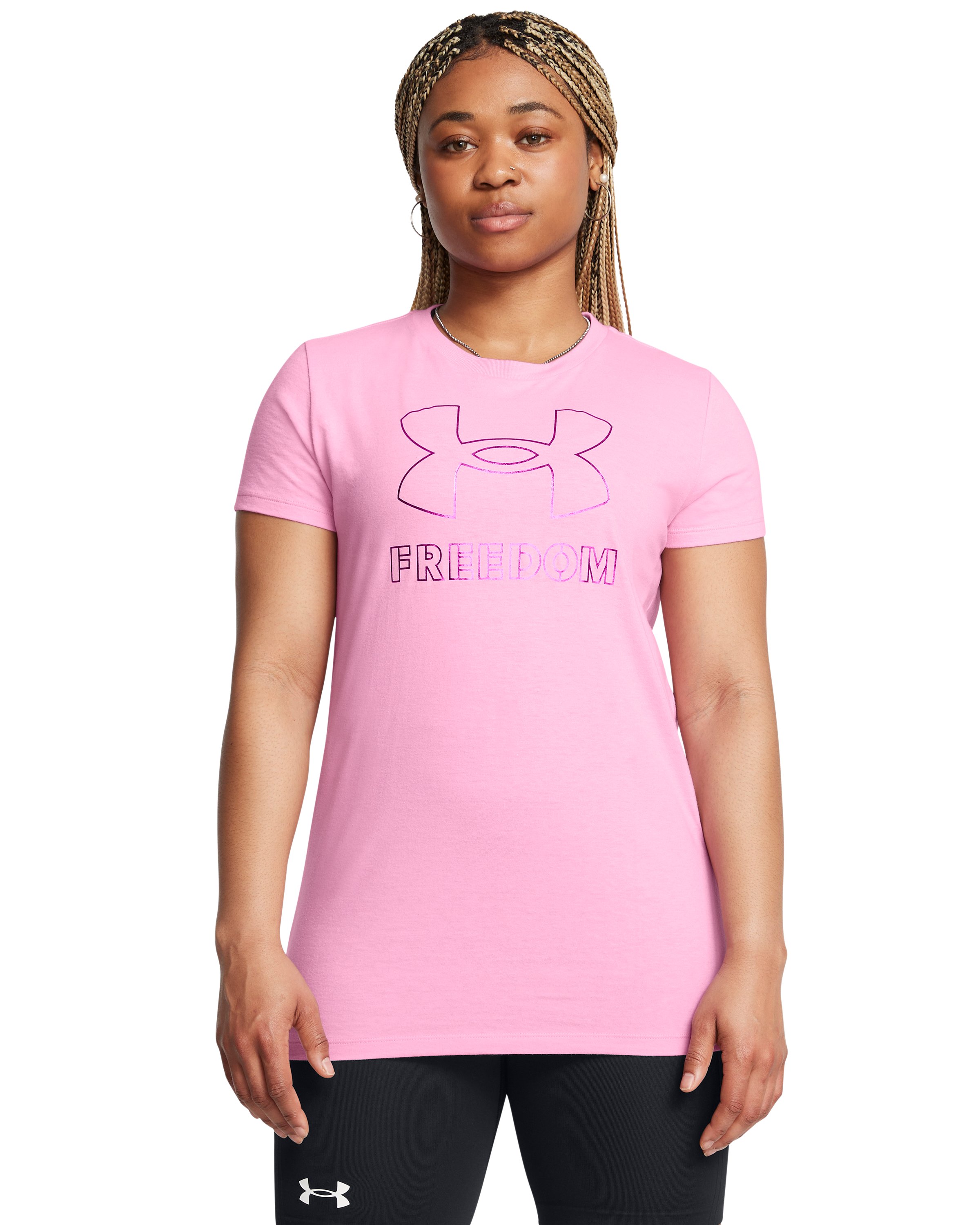 UA Freedom Big Logo Foil Women's T-Shirt 10