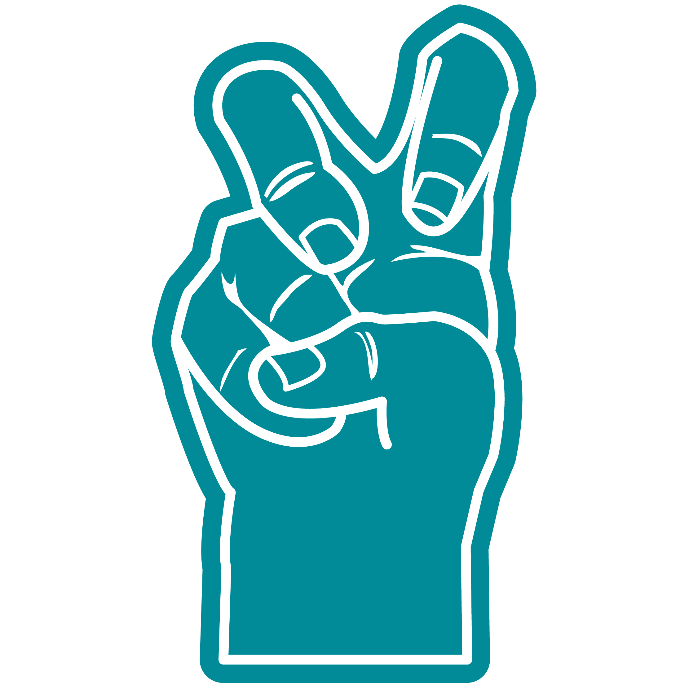 Bent Finger Frog Hand 72