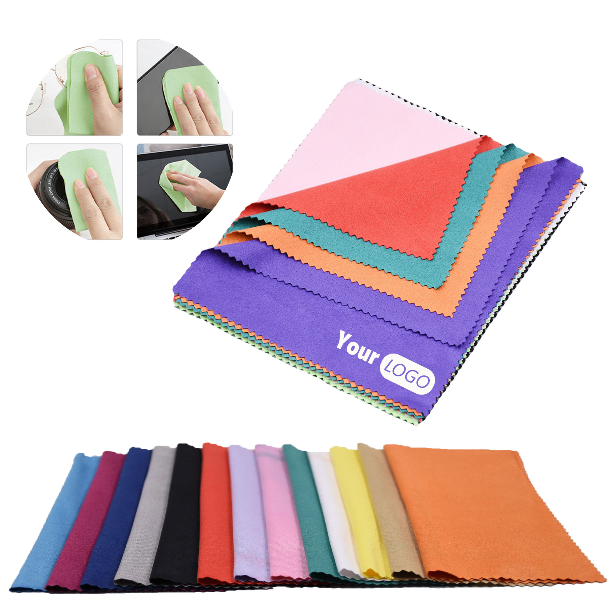 Custom Suede-Feel Eyeglass & Screen Cleaning Cloth 7