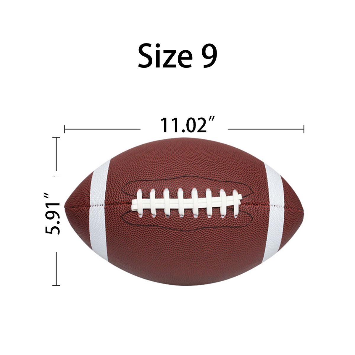 Size 9 PU Full Size Rugby Ball 7